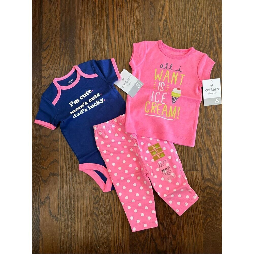 NWT Carter’s Infant Baby Girl 3-6 Months Bundle